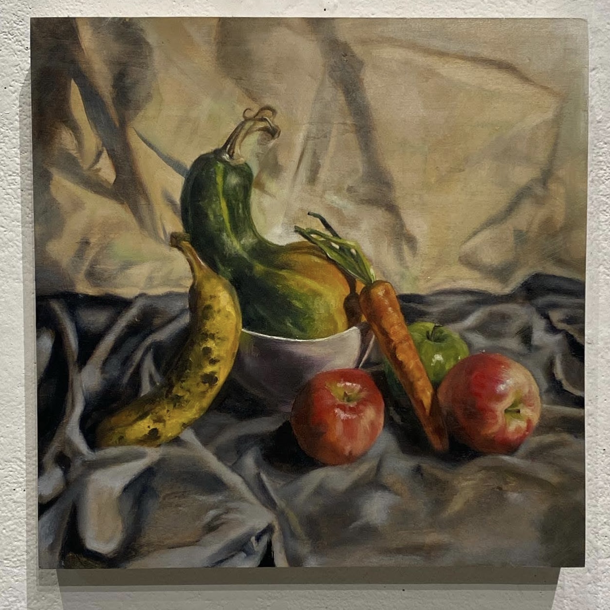 <strong>Organic Representation</strong> (1), 2022, Oil on wood, 16 x 16 in.