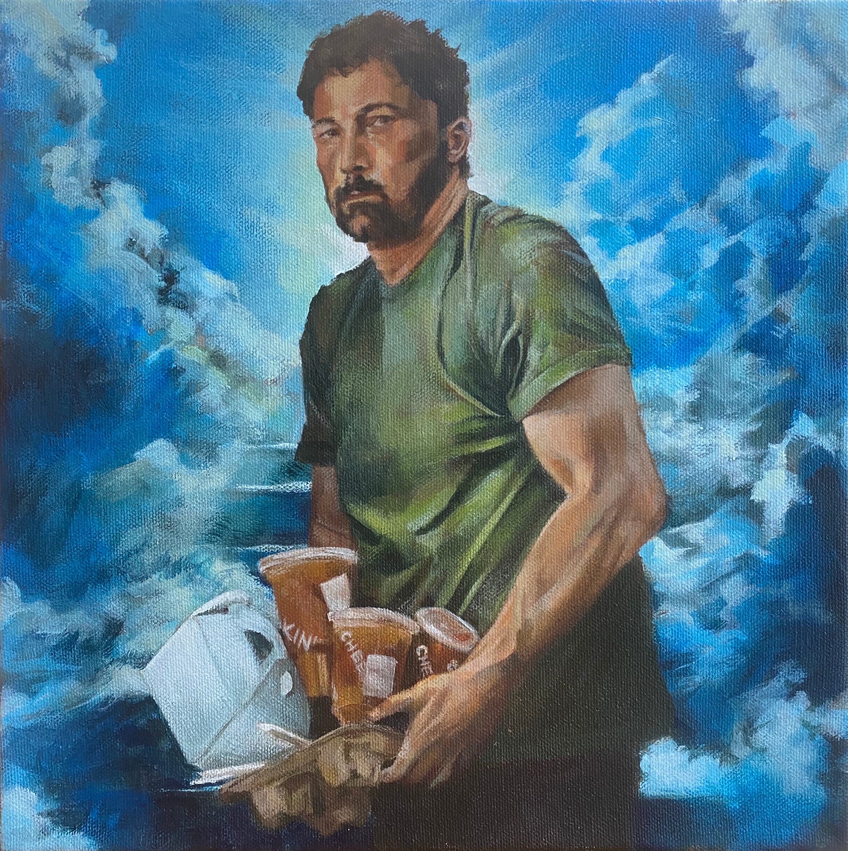 <strong>Common Jesus</strong>, 2023, Acrylic on canvas, 18 x 18 in.